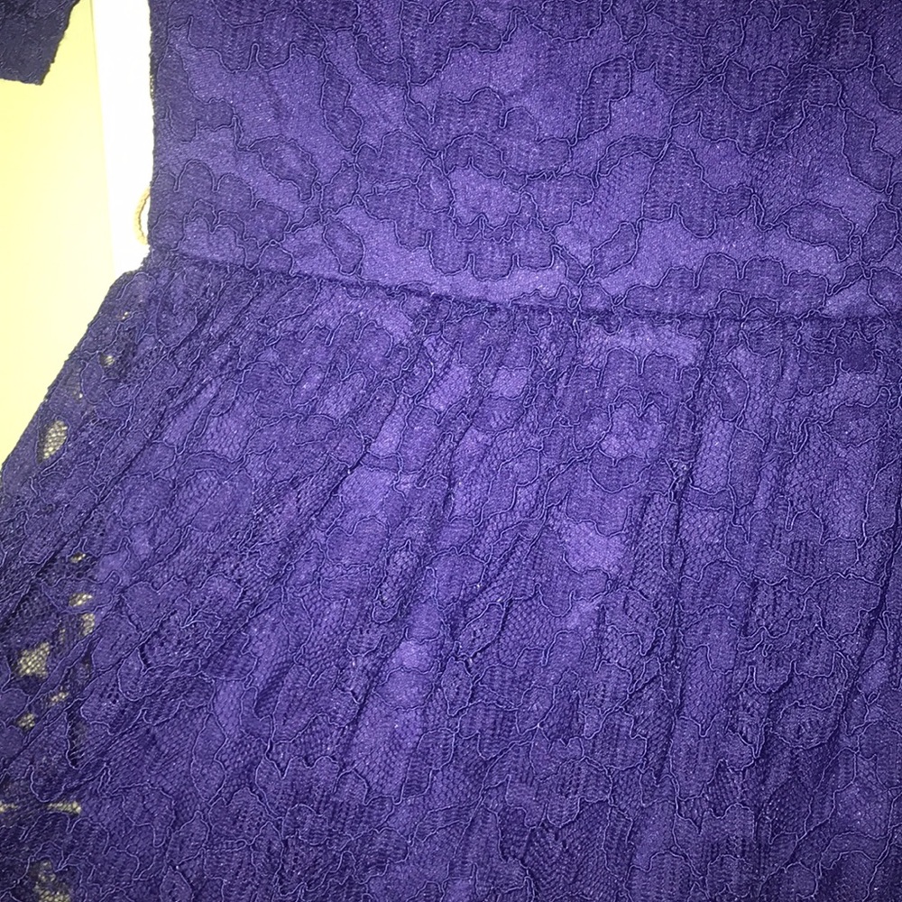 Blue laced dress